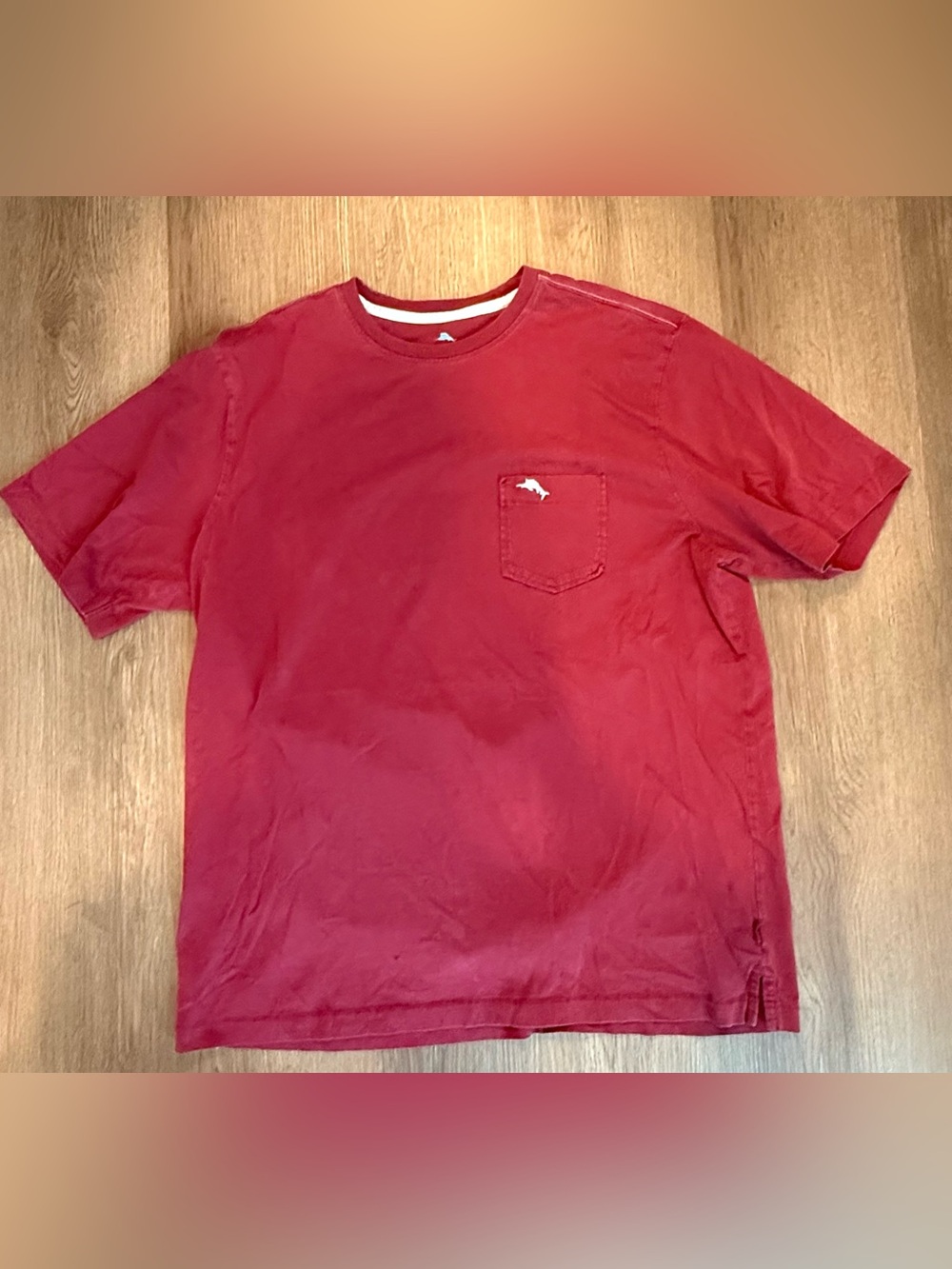Tommy Bahama Red Men's Short Sleeve Pocket T-Shirt